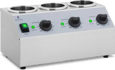Obrázok produktu pre Expondo Royal Catering Ohrievač omáčok – 3 x 1 l – ovládací panel hore  –