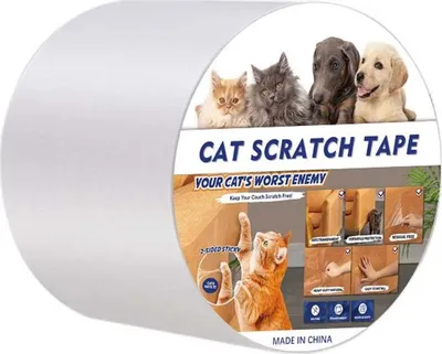 Immagine prodotto di INF Nastro protettivo trasparente in PVC per divano antigraffio per gatti - 7,5 cm