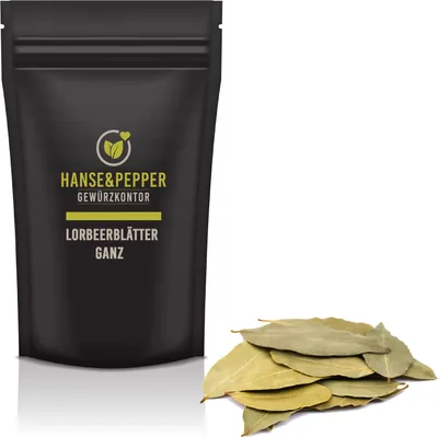Produktbild von 100g Lorbeerblätter ganz handverlesen natürlich vom Hanse&Pepper Gewürzkontor