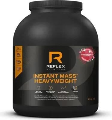 Produktbild von Reflex Nutrition Instant Mass Heavyweight (2kg) Strawberries & Cream - Gewichtszunahme - Mit Kreatin