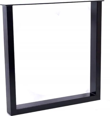 Produktbild von Tischbein, Möbelbein, Möbelfüß, Metallbein, Tischfuss, Tischkufen, Tischgestell, Industriestil Loft-Stil, Rechteck, 1 Stück, 70x71cm