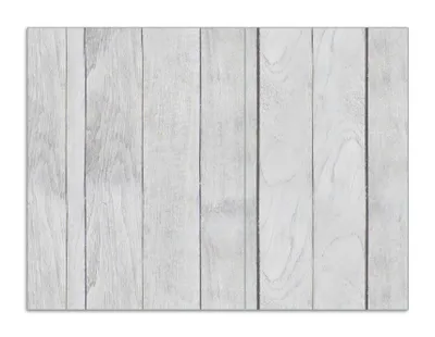 Produktbild von Wallario Herdabdeckplatte aus Glas, Größe 70 x 52 cm 2-teilig, Motiv Graue Holztür
