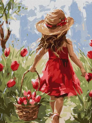 Image de Peinture par numéros - Joie des fleurs 30x40cm