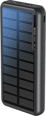 Produktbild von Boompods Obi 10,000mAh Solar Powerbank - Black