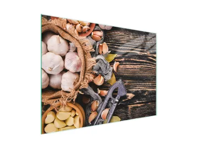 Produktbild von Schneidebrett Herdabdeckplatte Multiglasschneidplatte 30x22 cm Holz Gemüse