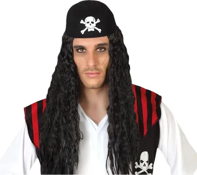 Image de Perruque noire pirate