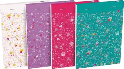 Obrázek produktu pro Oxford GO Floral Notizblock A6 liniert 7 mm Softcover 10Stk