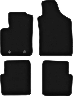 Immagine prodotto di Tappetini in velluto per Fiat 500 (2007-2013, cabrio, hatchback) neri, set 4 pz, con fissaggi