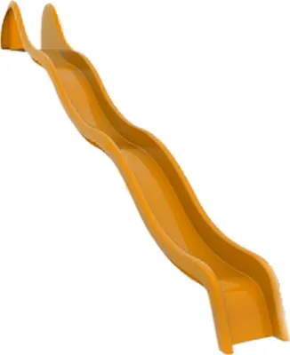 Produktbild von Sport-Thieme Bock- und Wellenrutsche, 200 cm, Gelb