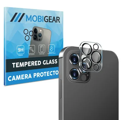 Produktbild von Mobigear Schutzglas für iPhone 13 Pro, gehärtetes Glas, Schutz für die Kamera – kompatibel mit Hüllen