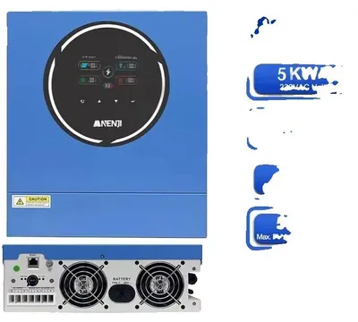 Productafbeelding van Zonnemiddelaar, zuivere sinusgolf, dubbele vermogenscapaciteit, ANJ-5KW-48V-WIFI