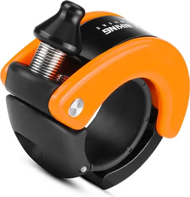 Produktbild von INF Versteckte Fahrradklingel im Muschel-Stil - Lauter und klarer Klang Orange