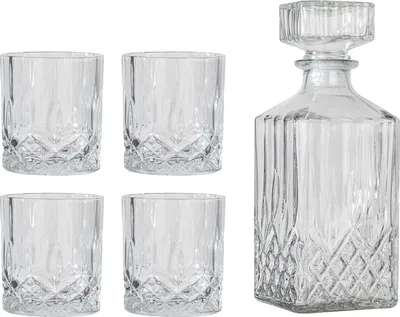 Produktbild von Whisky-Set 5-tlg. mit 4 Whiskygläsern je 300 ml