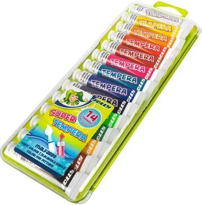 Produktbild von Jolly Plakatfarbe Grundset 14 Farben - Gouache Farbe für Kinder