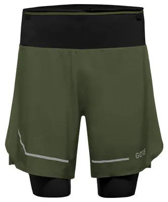 Produktbild von GORE WEAR Herren Ultimate 2in1 Shorts, Utility Green, XL EU