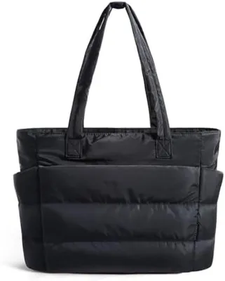 Produktbild von PolkaHome® Damen-Tragetasche mit mehreren Fächern, wasserabweisend, 20 L, Schwarz