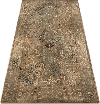 Obrázok produktu pre Vlnený koberec OMEGA LUMIER Ornament vintage iron zelená zelený 170x235 cm