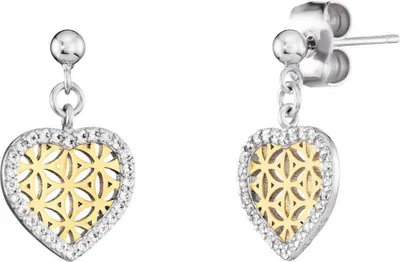 Produktbild von Engelsrufer ERE-HEARTLIFL-ZI-BIG Damen Ohrstecker Herz Bicolor Gold