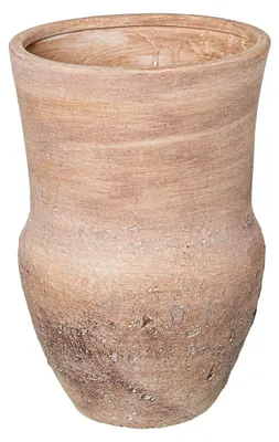Keramik Tafelvase, rustikales Braun, 21 x 21 x 31 cm
