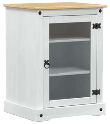 Image de Meuble hi-fi vidaXL blanc 60 x 50 x 82 cm en pin massif
