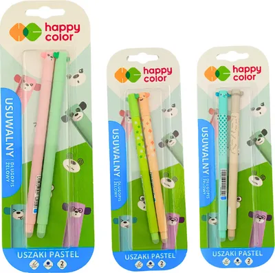 Image de Stylo à bille effaçable Happy Color "PASTEL USES" 2 pcs