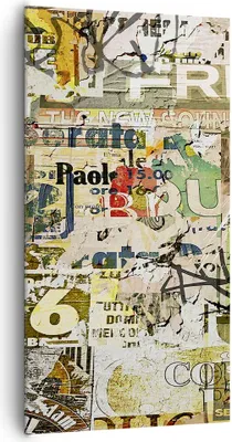 Produktbild von Bild auf Leinwand - Leinwandbild - Graffiti modern - 65x120cm - Wand Bild - Wanddeko - Wandbilder - Leinwanddruck - Bilder - Kunstdruck - Wanddekoration - Leinwand bilder - Wandkunst - PA65x120-3520