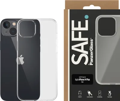 Produktbild von SAFE. by PanzerGlass - Hintere Abdeckung für Mobiltelefon - Thermoplastisches Polyurethan (TPU) - durchsichtig - für Apple iPhone 14 Plus