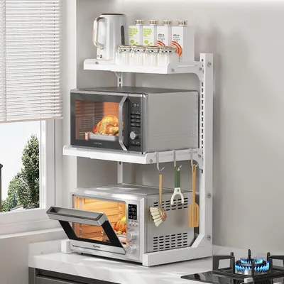 Image de Étagère de cuisine réglable à 3 niveaux - Idéale pour le four et les accessoires de cuisine