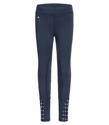 Produktbild von Waldhausen Reitleggings Lucky Denali, Kids verschiedene Farben, Farbe:nachtblau/Lucky Heart, Größe:110