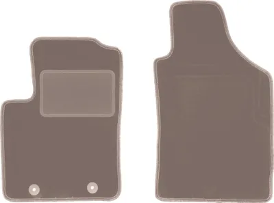 Obrázok produktu pre Velúrové koberčeky do auta pre Fiat 500 kabriolet, hatchback (2007-2013) - béžové LUX predné koberčeky (2 ks)