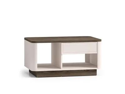 Produktbild von Couchtisch – Wohnzimmertisch – Kaffeetisch – Sofatisch – VILAVIO 06 – Kaschmir – 90 cm – Elegante Gemütlichkeit für Ihr Wohnzimmer
