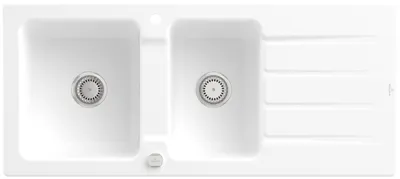 Produktbild von Villeroy & Boch Keramikspüle 338002RW, Architectura 80 Einbauspüle - inkl.