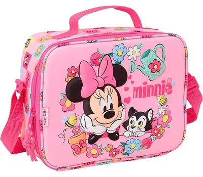 Zdjęcie produktu dla Torba na lunch Safta Minnie Mouse 3D, różowa, dla dzieci, rozmiar uniwersalny