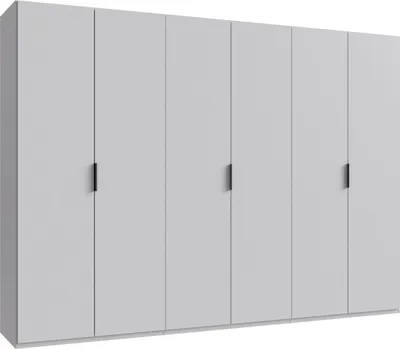 Produktbild von Falttürenschrank >OXFORD< in WEISS - 300x216x58cm (BxHxT)