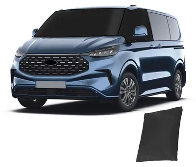 Obrázok produktu pre Solidchoice – Čierna clona do okna pre Ford Transit Custom, modelové roky 2012-2024