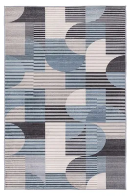 Produktbild von Teppich Bluster 425 Blau 80x150 cm – Pflegeleicht & Strapazierfähig