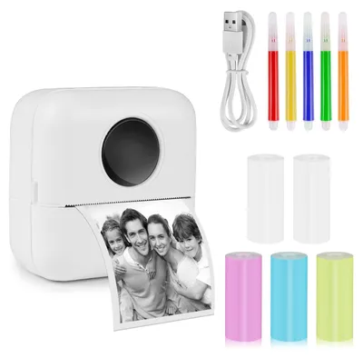 Immagine prodotto di Stampante termica portatile per foto - Bluetooth - 200 dpi - 1000 mAh - Bianco e nero