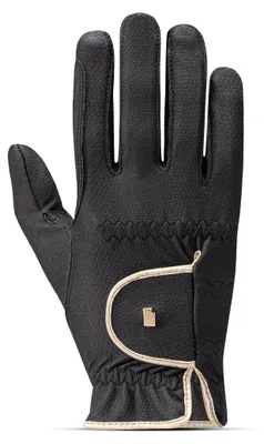 Produktbild von Roeckl LONA Reithandschuh black/gold 7