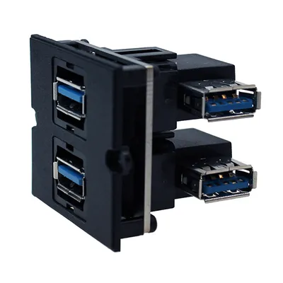 Obrázok produktu pre Bachmann 917.059, 2 x USB A, Čierna, 1 kusov