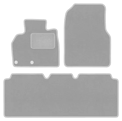 Immagine prodotto di Tappetini in moquette per Renault Espace IV 2002-2014 (monovolume) – set 4 pezzi, grigi, su misura – Wielganizator OSLO