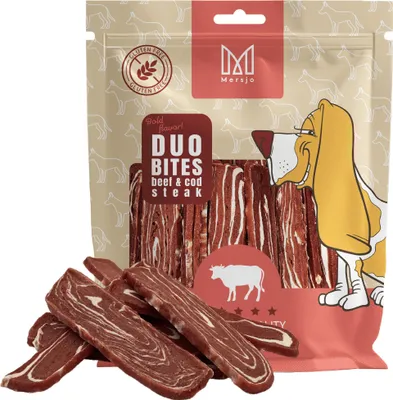 Produktbild von Hundesnack Duo Flavors – Rindersteak mit Dorsch Mersjo 300g