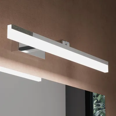 Immagine prodotto di doporro Lampada da Specchio a LED per Bagno, Applique Specchio, Illuminazione da Parete, Luce Bianca per Trucco, Ruotabile a 180¡ã |Cromo, 60cm, 14W, 6000K
