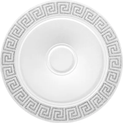 Produktbild von 1 Deckenrosette | Innendekor | Stuck | EPS | Nachbildung | 600x600mm | R-30 silber