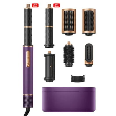 Produktbild von Dreame AirStyle Pro,7in1-Multistyler,Schnelltrocknend,2 Lockenaufsätze,Volumen für das Haar,glättende Bürste,Kräusel-Reduzierung,2026Neue Version,Lila