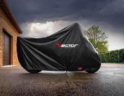 Image de VECTOR Bâche extérieure coton pour moto/scooter - Noir - S