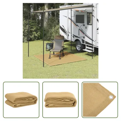 Produktbild von The Living Store Zeltteppich Sandfarbe 250x250 cm HDPE