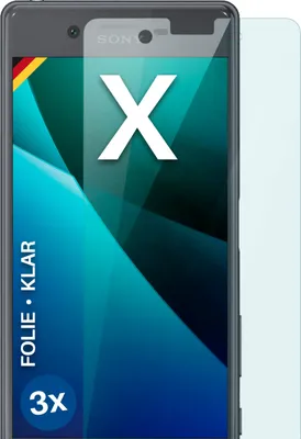 Produktbild von moex® 3x Schutzfolie kompatibel mit Sony Xperia X - Displayschutzfolie dünn Folie, Klar