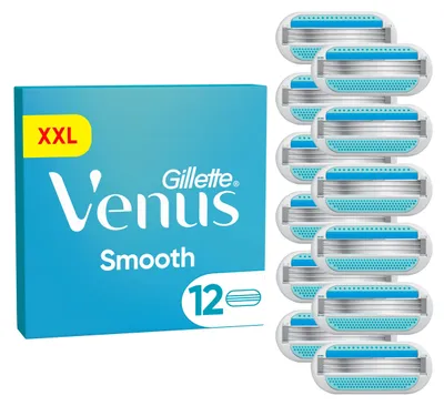 Produktbild von Rasierer-Ersatzklingen Gillette Venus Smooth 12 Stück Mehrfarbig für Damen