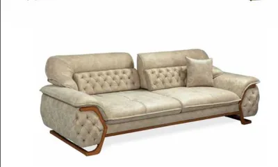 Zdjęcie produktu dla Trzyosobowa sofa Chesterfield z regulowanym oparciem - luksusowe meble wypoczynkowe
