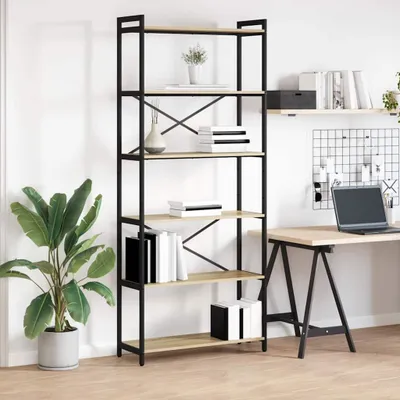 Produktbild von Möbel Bücherregal 80 x 30 x 189,5 cm Holzwerkstoff Sonoma-Eiche - Bücherregale &59716